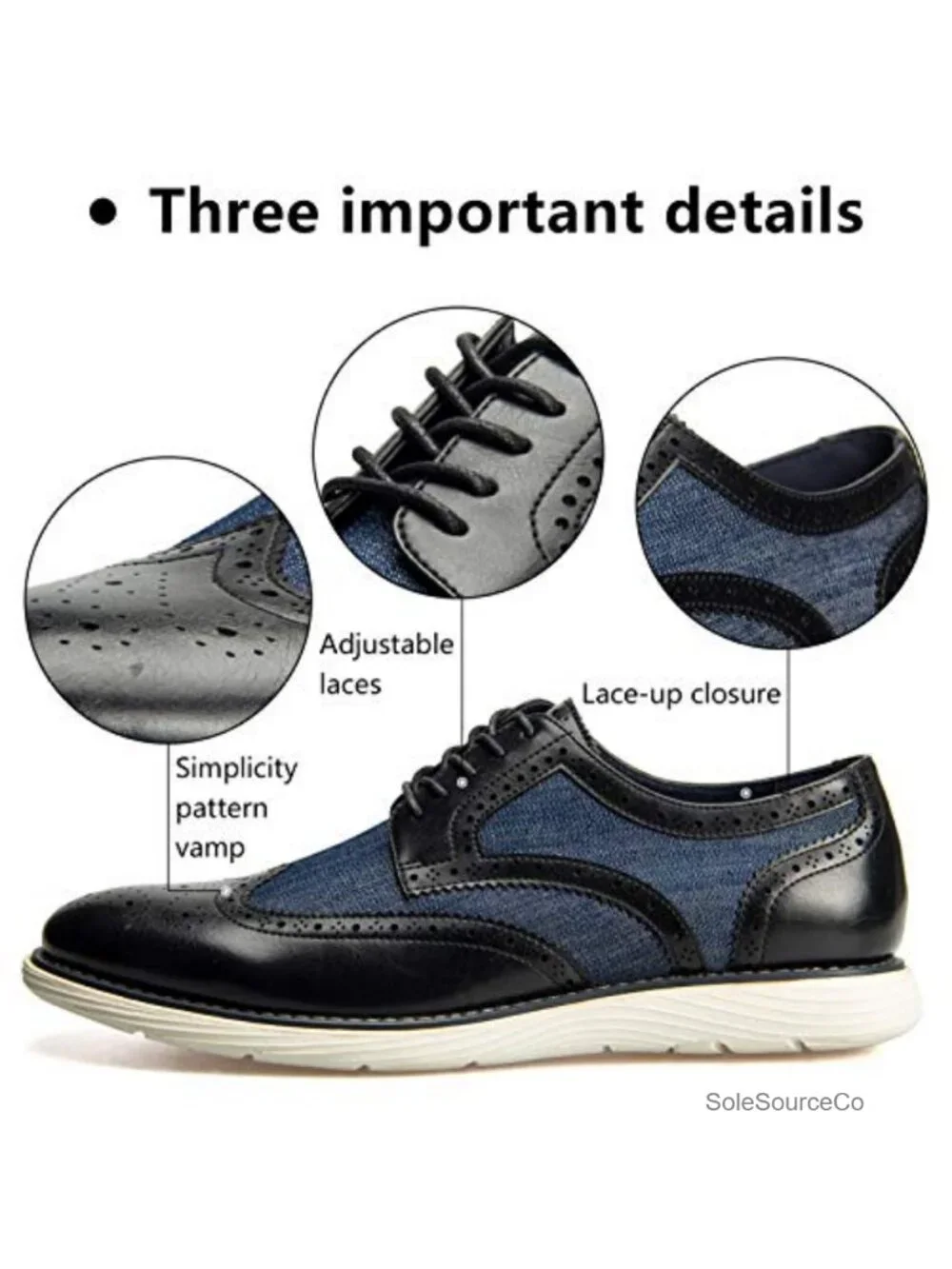 Men's Oxford Shoes Lace-Up Round Toe Lightweight Casual Dress